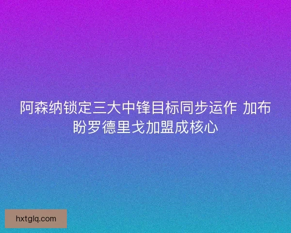 阿森纳锁定三大中锋目标同步运作 加布盼罗德里戈加盟成核心 阿森纳锁定三大中锋目标同步运作 加布盼罗德里戈加盟成核心